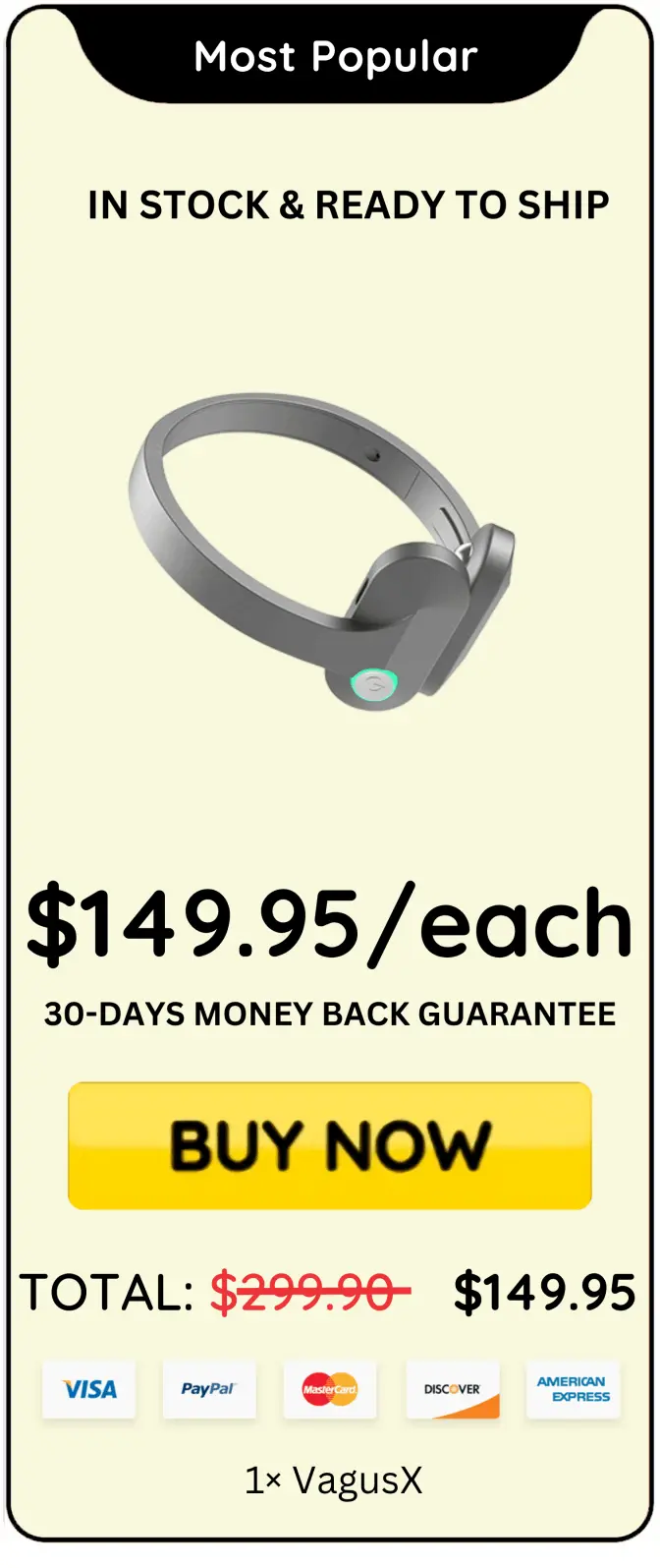 VagusX offer price